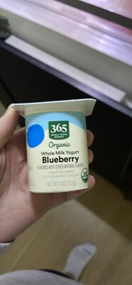 Blueberry Organic Whole Milk Yogurt, Blueberry