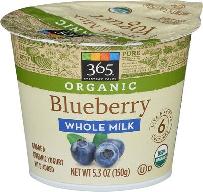 Blueberry Whole Milk Yogurt, Blueberry