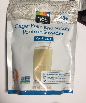 Vanilla Cage-Free Egg White Protein Powder, Vanilla