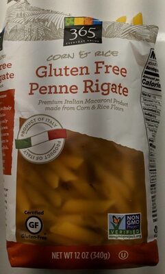 Corn & Rice Gluten Free Penne Rigate, Corn & Rice