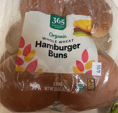 Whole Wheat Hamburger Buns, Whole Wheat