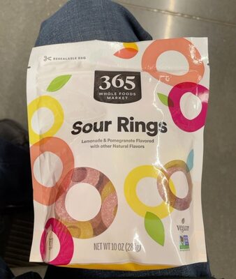 Lemonade & Pomegranate Flavored Sour Rings, Lemonade & Pomegranate