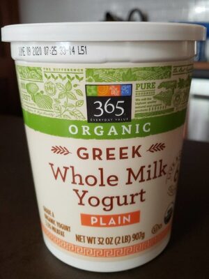 Plain Organic Greek Yogurt, Plain