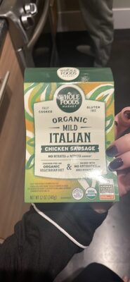 Mild Italian Organic Chicken Sausage, Mild Italian