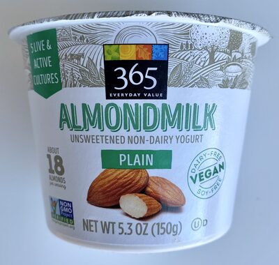 Plain Almondmilk Unsweetened Non-Dairy Yogurt, Plain