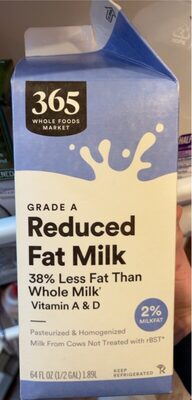 Grade A Reduced Fat Milk