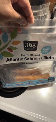 Farmed Farm-Raised Atlantic Salmon Fillets