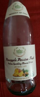 Pineapple Passion Fruit Italian Sparkling Mineral Water, Pineapple Passion Fruit