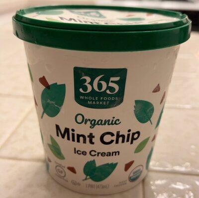 Mint Chip Organic Ice Cream, Mint Chip