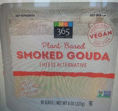 Smoked Gouda-Style Plant-Based Cheese Alternative Slices, Smoked Gouda-Style