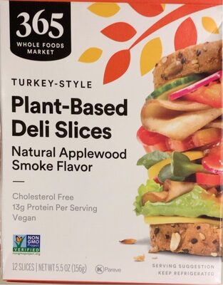 Applewood Smoke Plant-Based Turkey-Style Deli Slices, Applewood Smoke