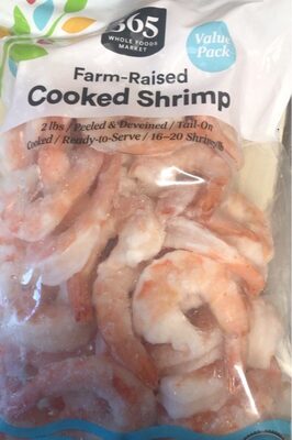 Peeled & Deveined, Tail-On Farm-Raised Cooked Shrimp