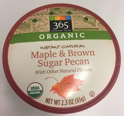 Maple & Brown Sugar Pecan Organic Instant Oatmeal, Maple & Brown Sugar Pecan