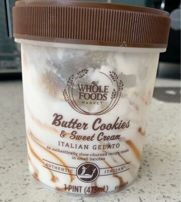 Butter Cookies & Sweet Cream Italian Gelato, Butter Cookies & Sweet Cream