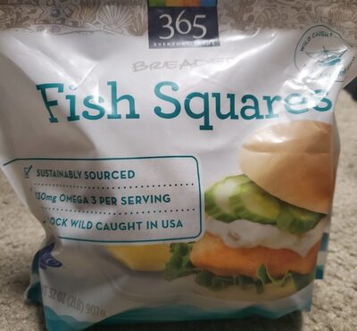 Breaded Fish Squares, Breaded