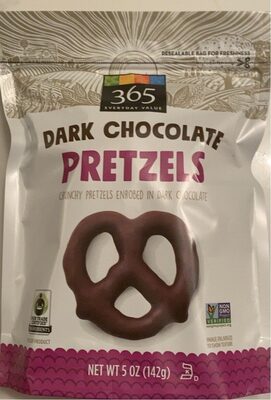 Dark Chocolate Covered Pretzels, Dark Chocolate