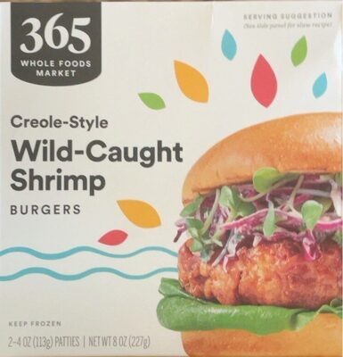 Creole-Style Wild-Caught Shrimp Burgers, Creole- Style