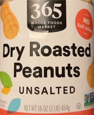 Unsalted Dry Roasted Peanuts, Unsalted