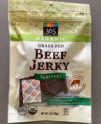 Teriyaki Grass-Fed Beef Jerky, Teriyaki
