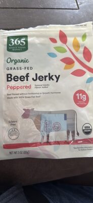 Peppered Grass-Fed Beef Jerky, Peppered