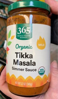 Mild Tikka Masala Organic Simmer Sauce, Mild Tikka Masala