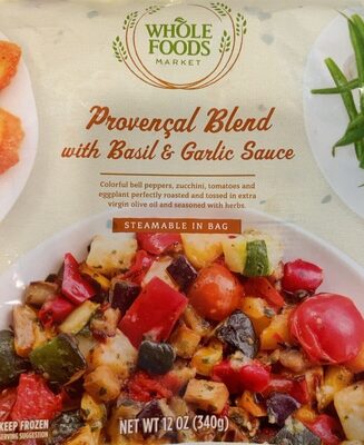 Basil & Garlic Sauce Provencal Blend With Yellow Bell Peppers, Zucchini, Red Bell Peppers, Tomatoes & Grilled Eggplant, Basil & Garlic Sauce Provencal Blend