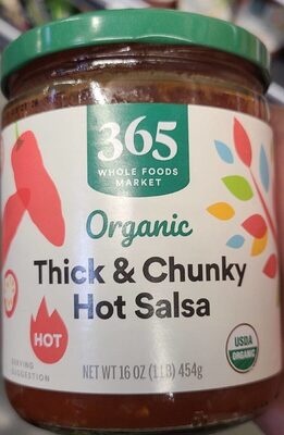 Thick & Chunky Hot Organic Salsa, Thick & Chunky Hot