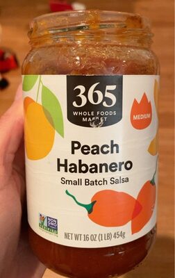 Medium Peach Habanero Small Batch Salsa, Medium Peach Habanero