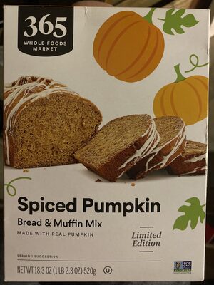 Spiced Pumpkin Bread & Muffine Mix, Spiced Pumpkin