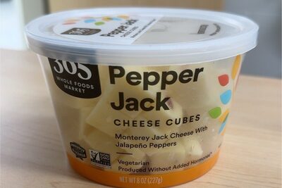 Pepper Jack Cheese Cubes, Pepper Jack
