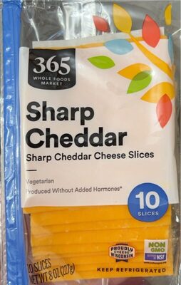 Sharp Cheddar Cheese Slices, Sharp Cheddar