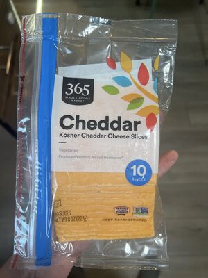 Cheddar Kosher Cheese Slices, Cheddar