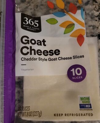 Cheddar Style Goat Cheese Slices, Cheddar Style
