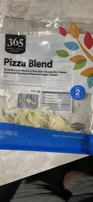 Pizza Blend Low-Moisture Part-Skim Mozzarella Cheese, Unsmoked Provolone Cheese & Asiago Fresh Cheese Shreds, Pizza Blend