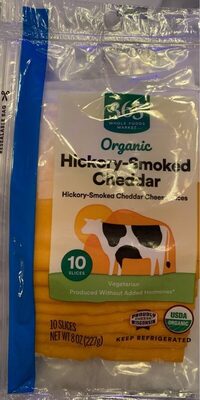 Hickory-Smoked Cheddar Cheese Slices, Hickory-Smoked Cheddar