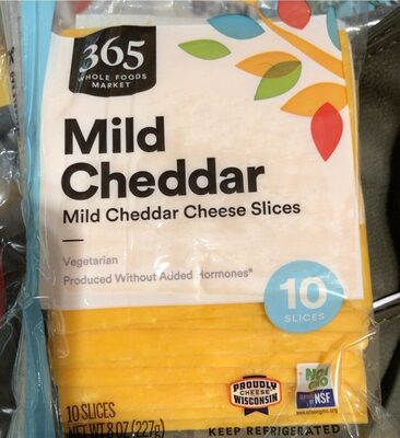 Mild Cheddar Cheese Slices, Mild Cheddar