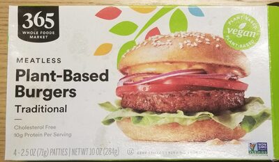 Traditional Meatless Plant-Based Burgers, Traditional
