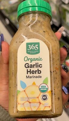 Organic Garlic Herb Marinade, Garlic Herb