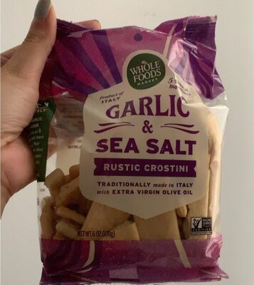 Garlic & Sea Salt Rustic Crostini, Garlic & Sea Salt