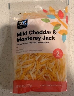 Mild Cheddar & Monterey Jack Cheese Shreds, Mild Cheddar & Monterey Jack