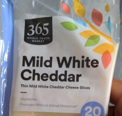 Mild White Cheddar Thin Cheese Slices, Mild White Cheddar