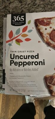 Uncured Pepperoni Topped With Uncured Pepperoni & Mozzarella Cheese Thin Crust Pizza, Uncured Pepperoni