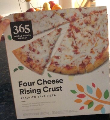 Four Cheese Topped With Whole Milk Mozzarella, Asiago, Parmesan & Romano Cheese Crust Pizza, Four Cheese