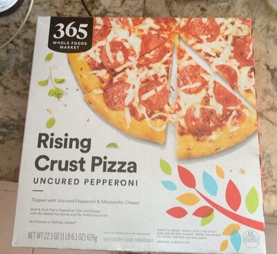 Uncurred Pepperoni Topped With Uncured Pepperoni & Mozzarella Cheese Rising Crust Pizza, Uncurred Pepperoni