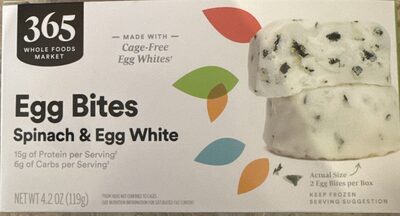 Spinach & Egg White Egg Bites, Spinach & Egg White