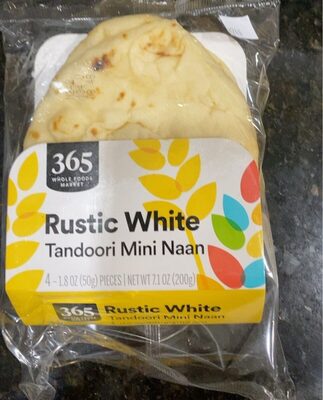 Rustic White Tandoori Mini Naan, Rustic White Tandoori