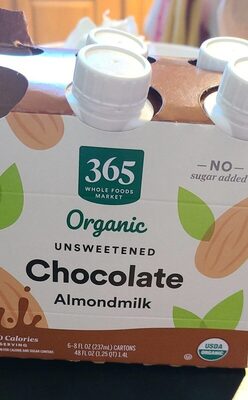 Unsweetened Chocolate Organic Almondmilk, Unsweetened Chocolate