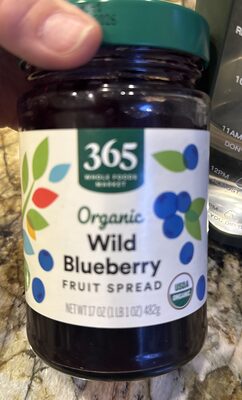 Wild Blueberry Organic Fruit Spread, Wild Blueberry