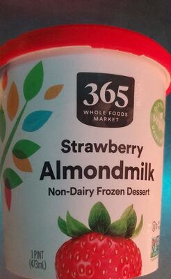 Strawberry Almondmilk Non-Dairy Frozen Dessert, Strawberry Almondmilk