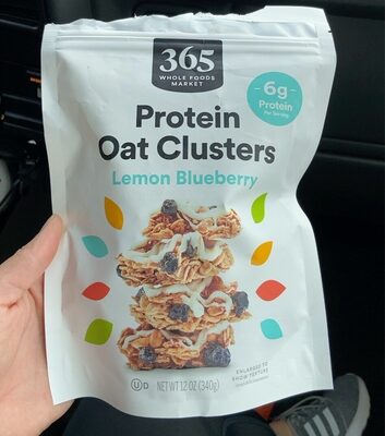 Lemon Blueberry Protein Oat Clusters, Lemon Blueberry